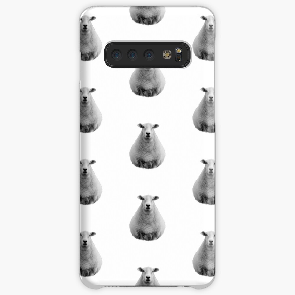 Black and White Sheep in Field Case & Skin for Samsung Galaxy