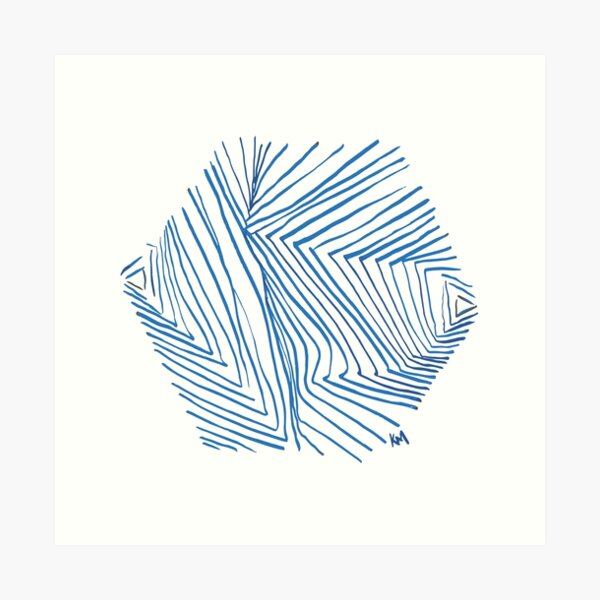 2019 06 09 sketchbook blue Art Print