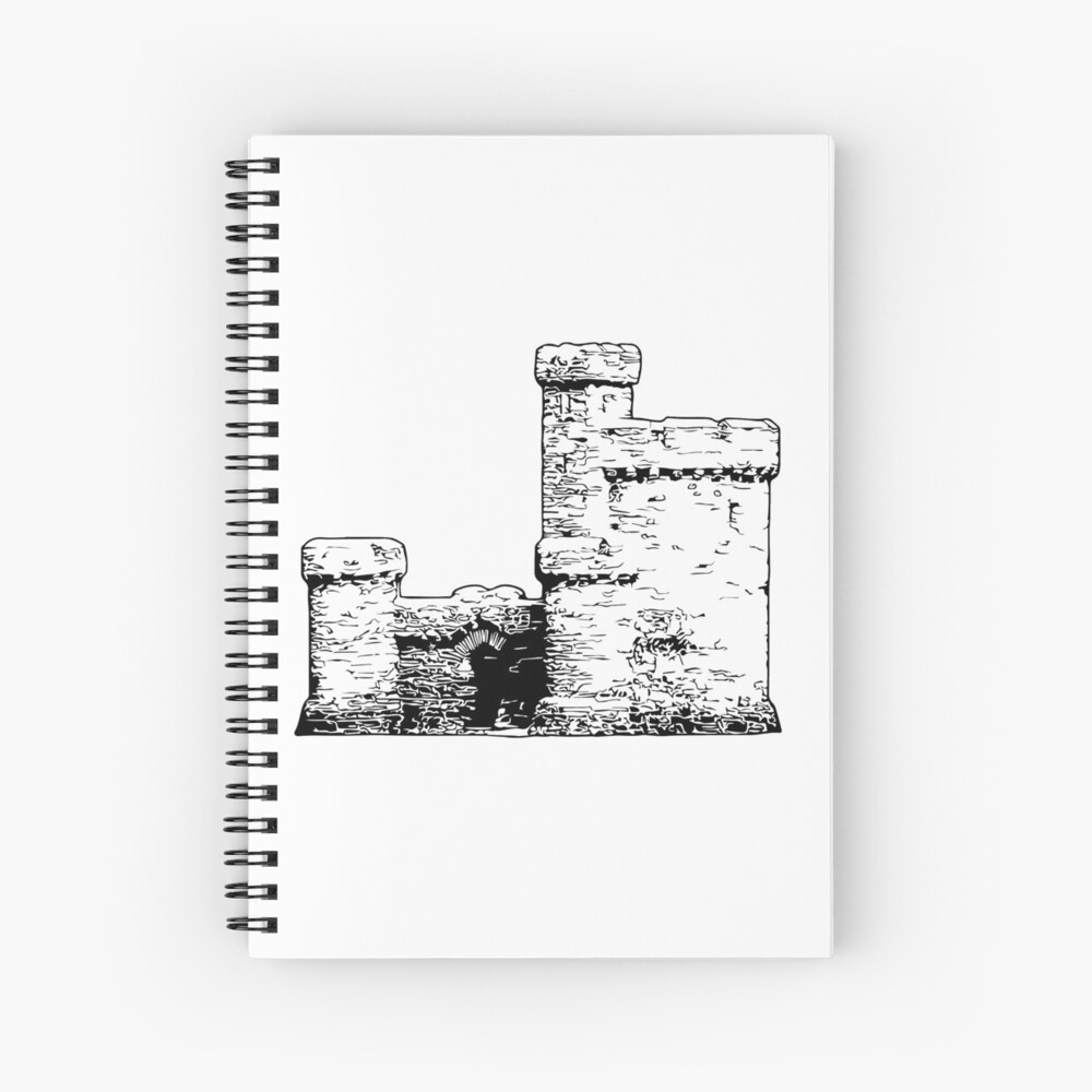 Tower of Refuge Castle Isle of Man Spiral Notebook
