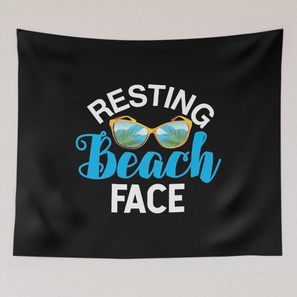 Item preview, Funny Summer Tropical Vacation Trendy Gift - Resting Beach Face designed and sold by PremiumDesignz.