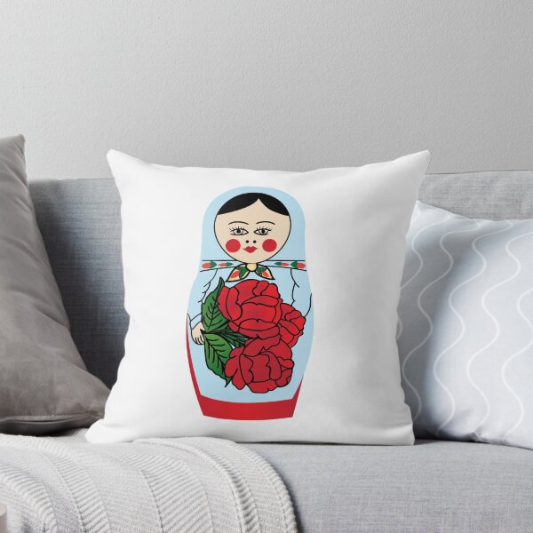 Aperçu de l'œuvre Poupée matriochka russe (bleue) créée et vendue par knappidesign.