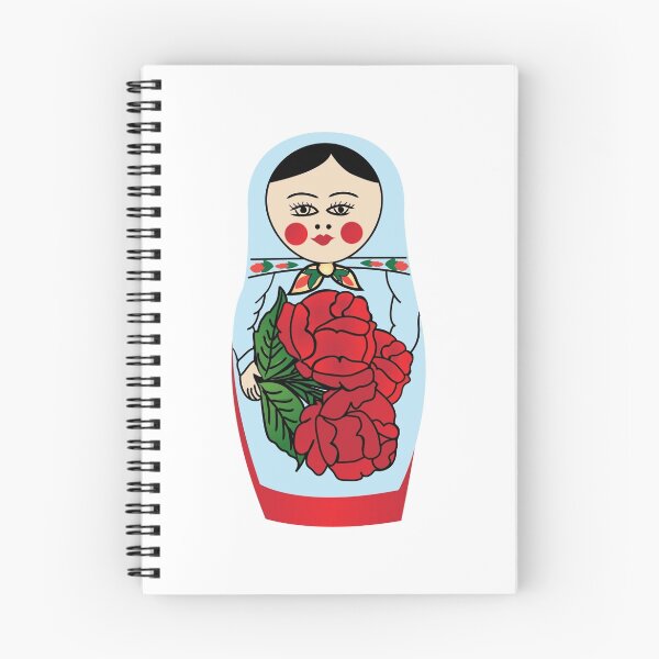Item preview, Russian matryoshka doll (blue) designed and sold by knappidesign.