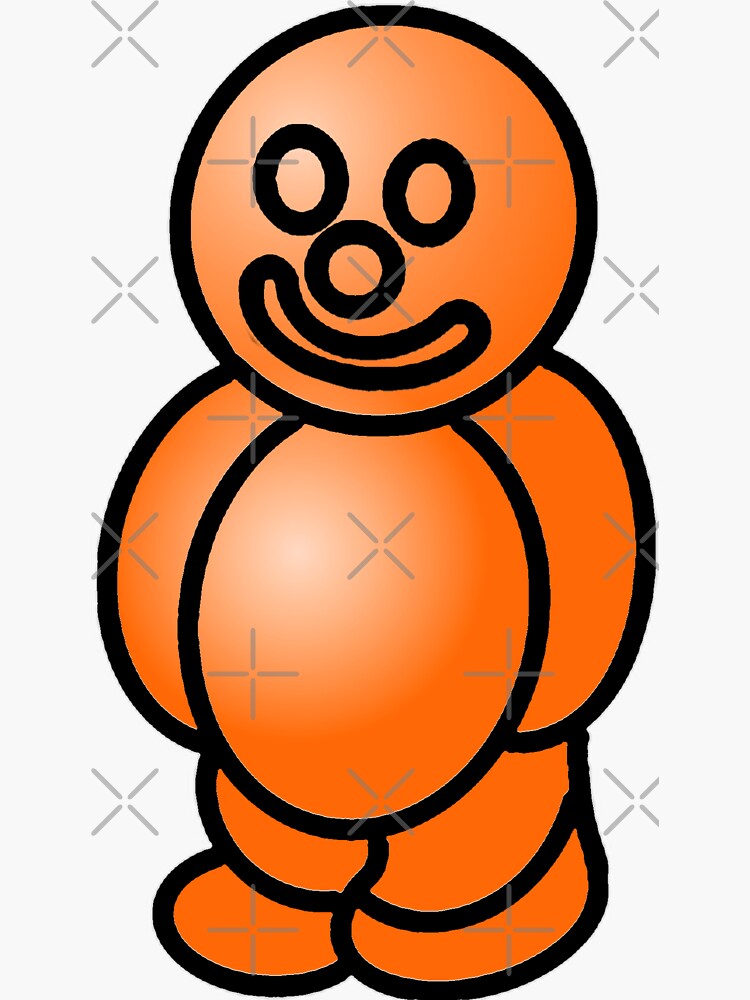 "Orange Jelly Baby" Sticker for Sale by RedFirecracker Redbubble