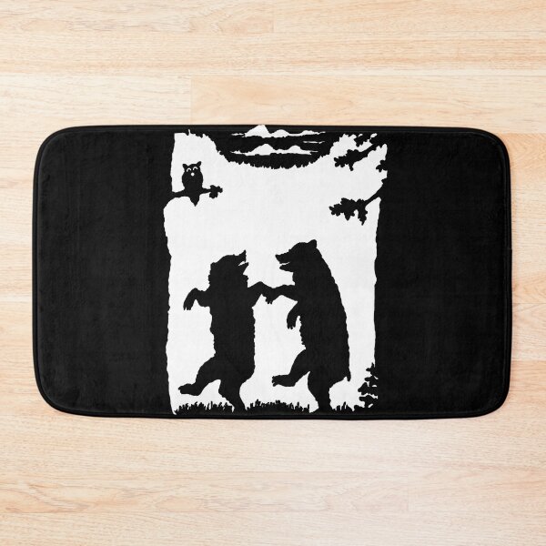 Item preview, Black White Silhouette Dancing Bears Under Trees  designed and sold by DeerSpirit.