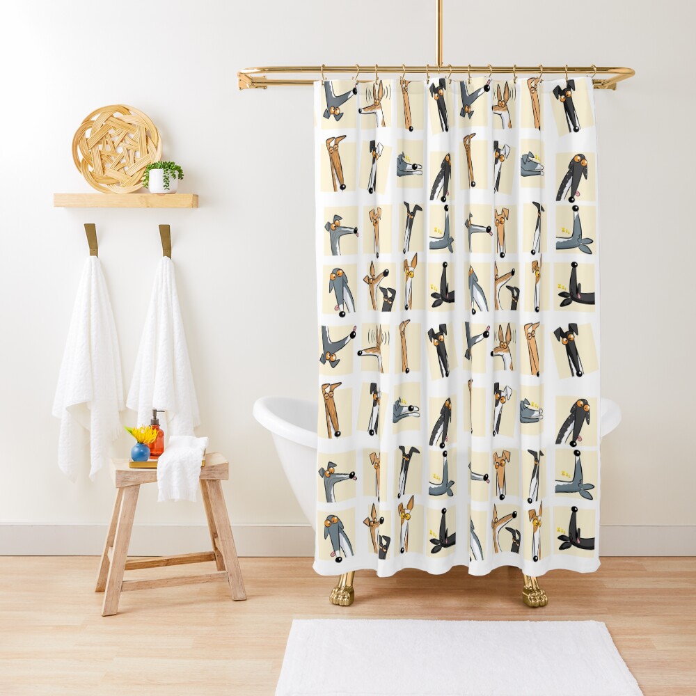 Heads up: Cream Shower Curtain