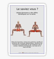 Planches Musculo-squelettique des positions de Yoga - N°32 Sticker