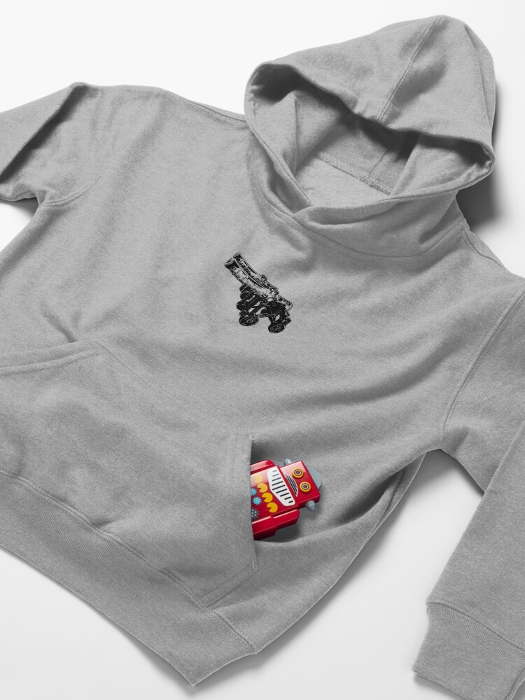 Alternate view of Medieval Castle Cannons Kids Pullover Hoodie