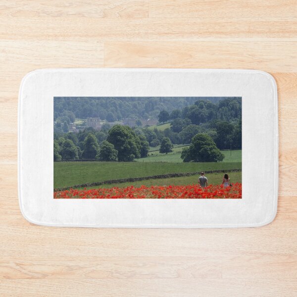Item preview, Field of poppys  near baslow in derbyshire with chatsworth house in the distance  designed and sold by Simon-dell.