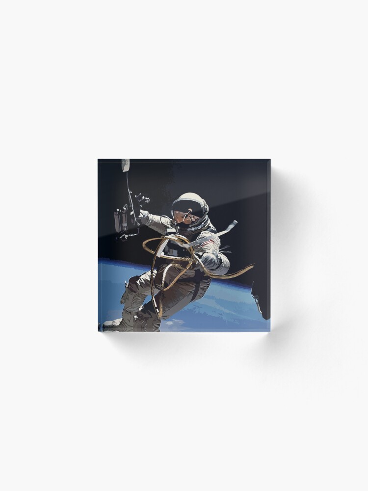 Alternate view of Astronaut Ed White's Spacewalk Colour Vector Art Acrylic Block