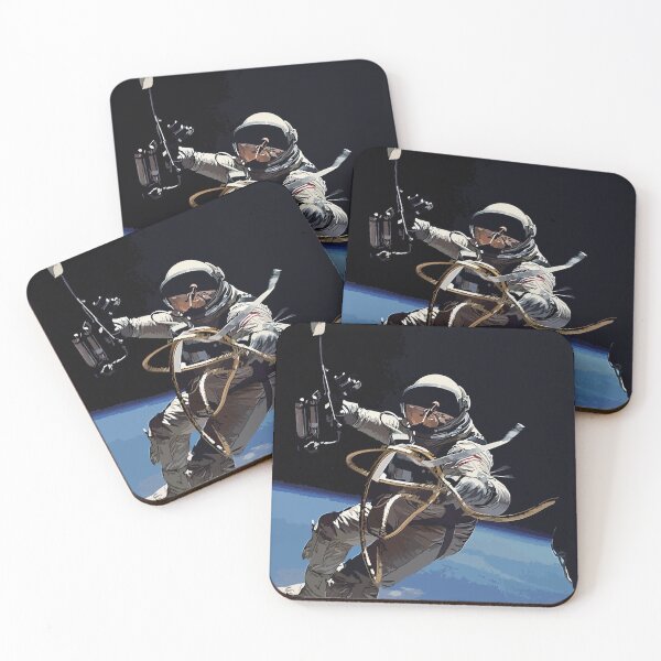 Item preview, Astronaut Ed White's Spacewalk Colour Vector Art designed and sold by tribbledesign.