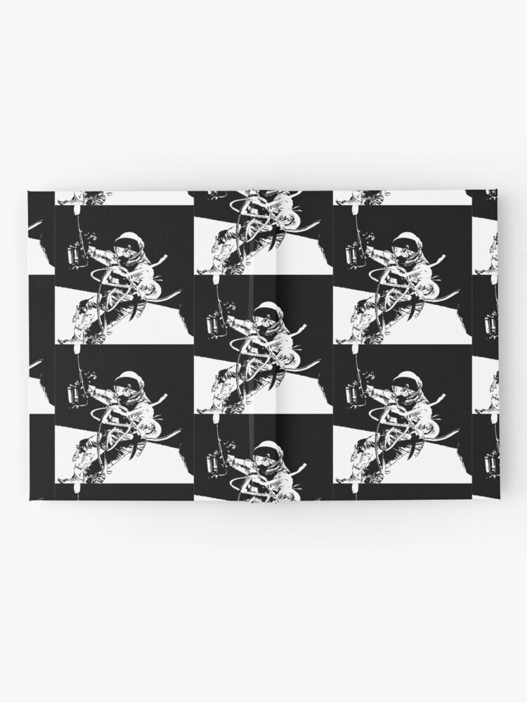 Alternate view of Black and White Vector Astronaut Ed White's Spacewalk Hardcover Journal