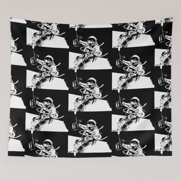 Item preview, Black and White Vector Astronaut Ed White's Spacewalk designed and sold by tribbledesign.