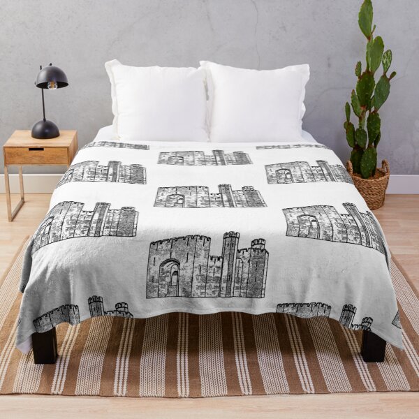 Item preview, Caernarfon Castle Vector designed and sold by tribbledesign.