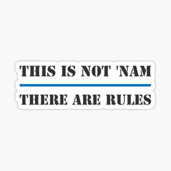 There are rules Sticker