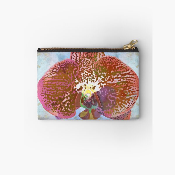 Item preview, Watercolor Orchid Portrait #1 | Floral Art Print | Apricot Copper designed and sold by AndreaHelmArt.