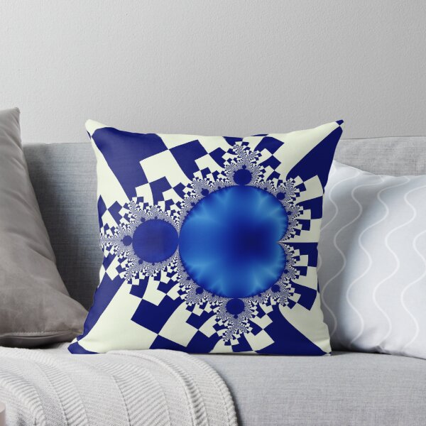 Item preview, Mandelbrot Decomposition Blue & White 001 designed and sold by Rupert Russell.