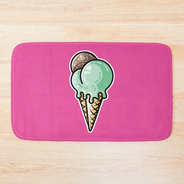 Item preview, Cute mint and chocolate ice cream cone designed and sold by Flaming Imp.
