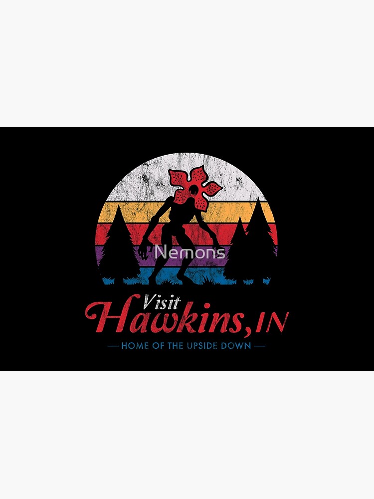 Visit Hawkins - Vintage Distressed - Demogorgon - Stranger Things by Nemons