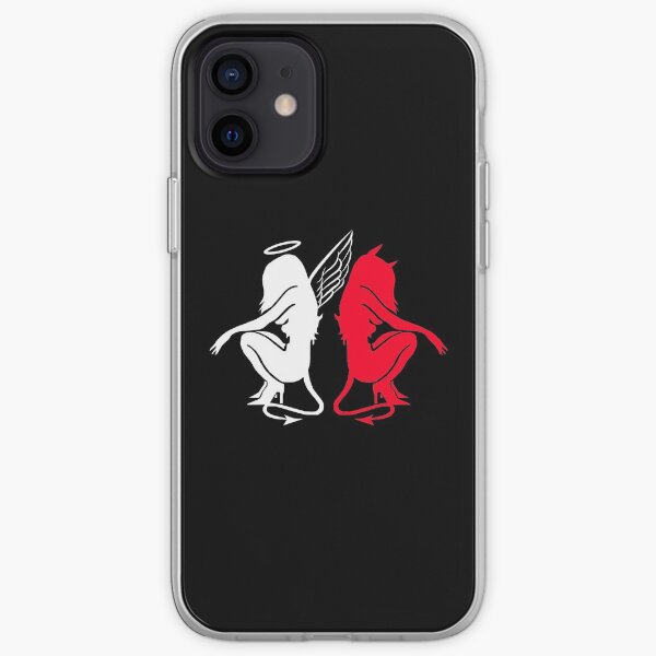 Angel and devil women. iPhone Soft Case