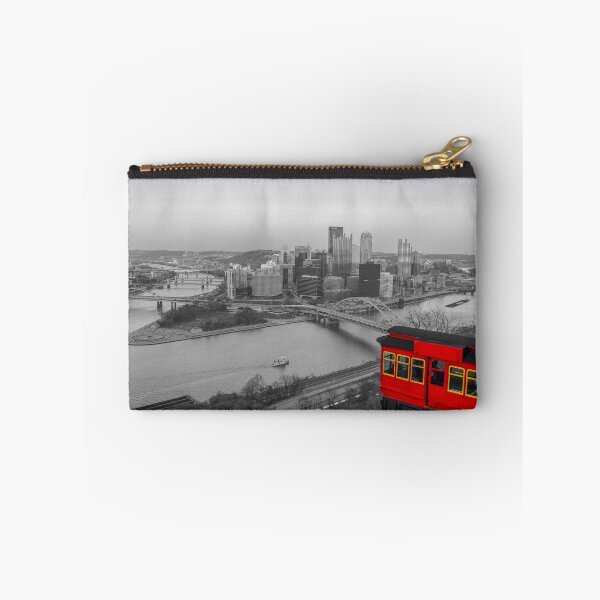 Item preview, Pittsburgh Skyline- Mt Washington- Selective Coloring- Duquesne Incline- Trolley Car- Black & White- Modern Wall Art- Pittsburgh Gifts designed and sold by Luke Mawhinney.