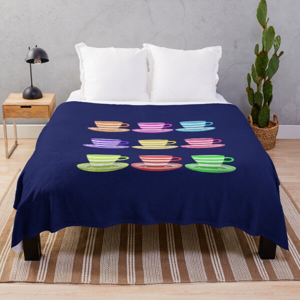 Item preview, Colourful Striped Tea Cups and Saucers designed and sold by GetItGiftIt.
