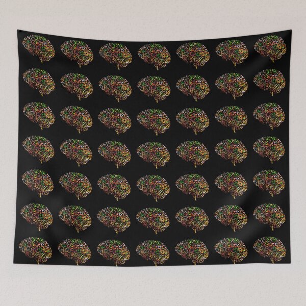Item preview, Cortical Garden (on black) [Brain Drops Series] designed and sold by ColorfulCortex.