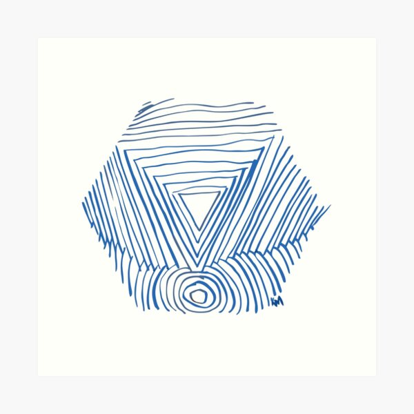 2019 06 12 sketchbook blue Art Print