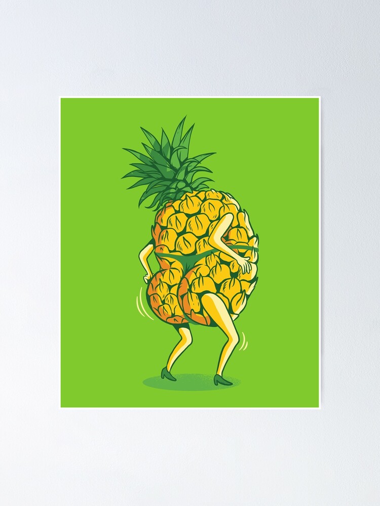 Dancing Pineapple Poster for Sale by SchoomDesigns