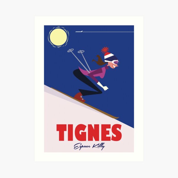 Tignes poster Art Print