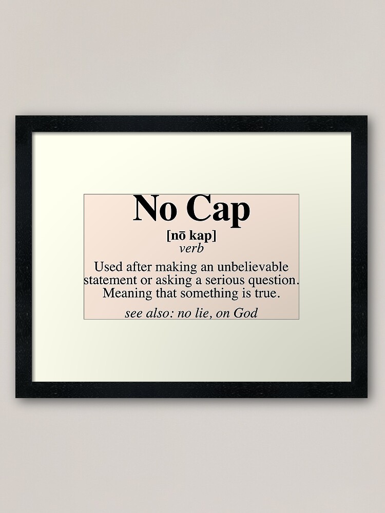 No Cap Shirt Black Culture Statement Shirt African Pride Black Excellence Black And Proud Framed Art Print By Coilsandglory Redbubble