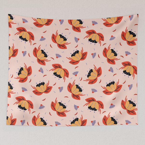 Item preview, Hand drawn large scale floral seamless pattern.  designed and sold by Limolida.