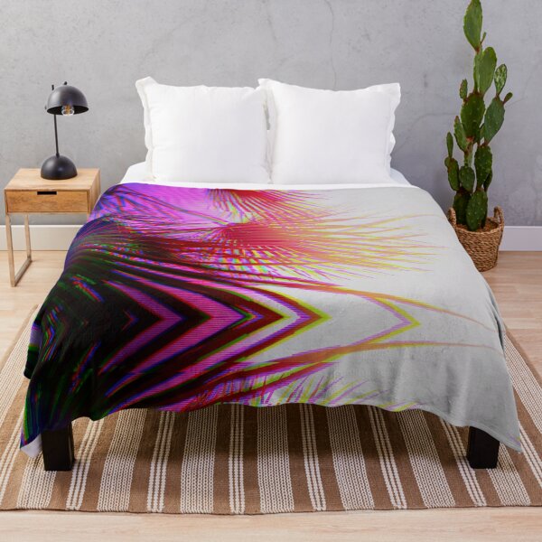 Item preview, Palm glitch jungle print designed and sold by NONUMMYdesign.
