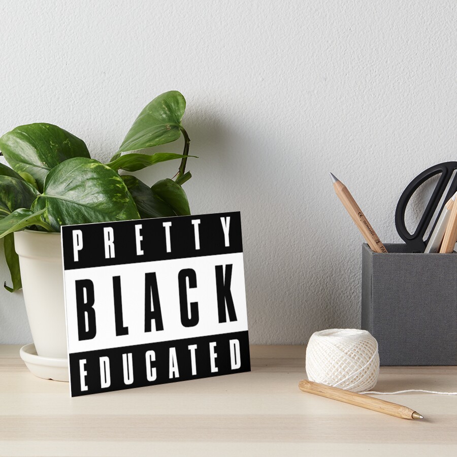 Canvas Tote/Pretty, Black and Educated/Black Queen/Melanin Goddess/Phe