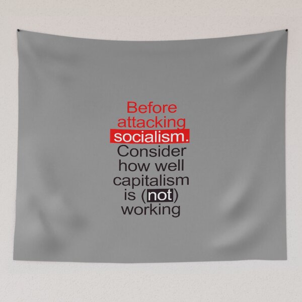 Item preview, Pro Socialism Anti Capitalism design designed and sold by GetItGiftIt.