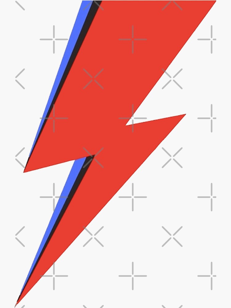 David Bowie Lightning Sticker For Sale By Brianmayisbae Redbubble 2579