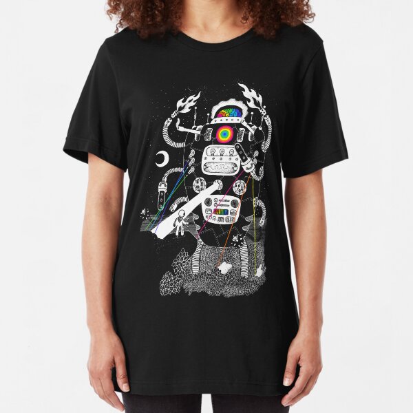 Behold my Wrench, Destructron! Slim Fit T-Shirt