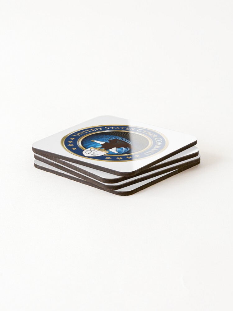 Thumbnail 4 of 5, Coasters (Set of 4), US Cyber Command Logo designed and sold by Spacestuffplus.