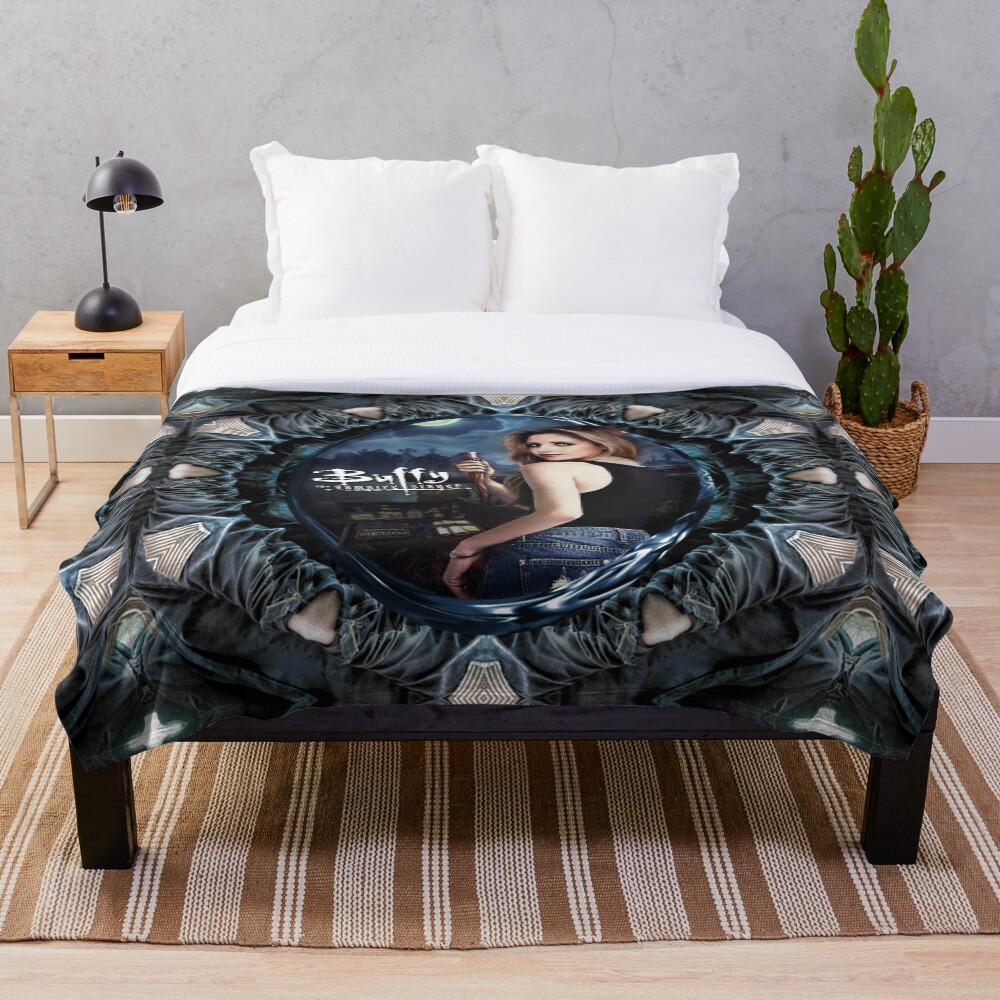 "Buffy the vampire slayer" Throw Blanket for Sale by Bulotin Redbubble