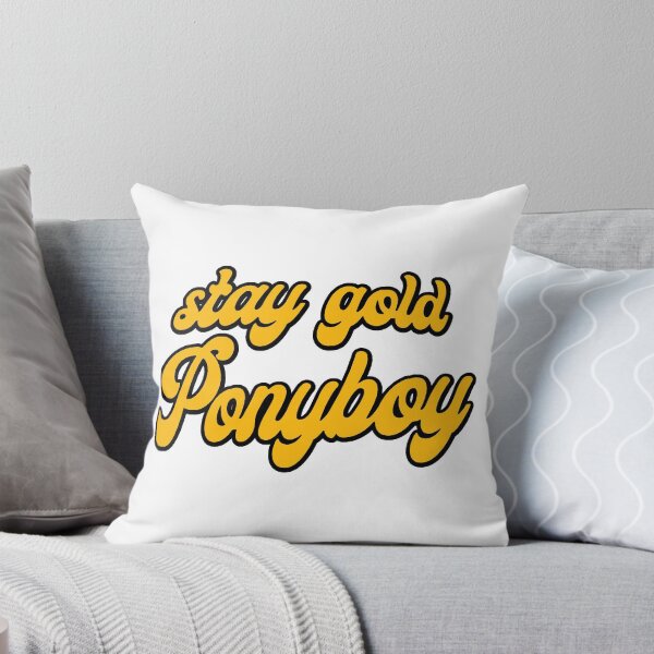Item preview, STAY GOLD PONYBOY! Outsiders, brat pack legendary 80's quote! designed and sold by massiveink.