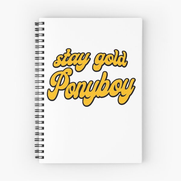 Item preview, STAY GOLD PONYBOY! Outsiders, brat pack legendary 80's quote! designed and sold by massiveink.