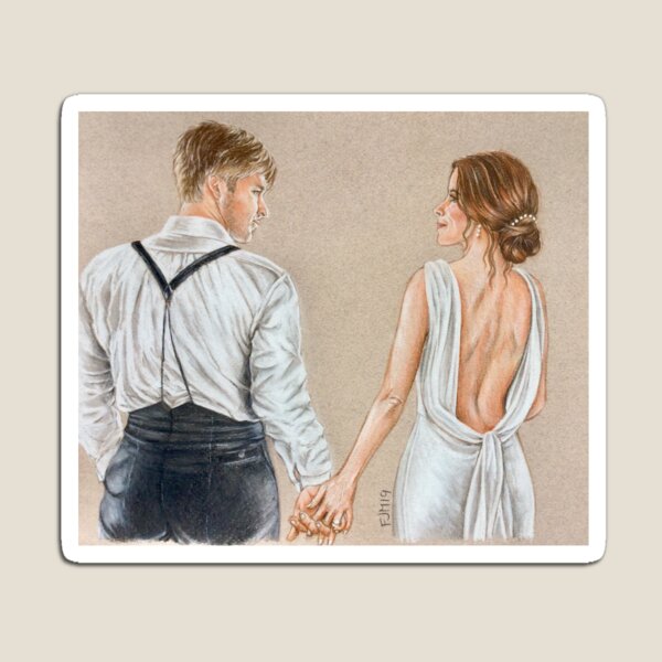 Item preview, Just Married (Timeless Lucy & Wyatt) designed and sold by BusyFeeArt.