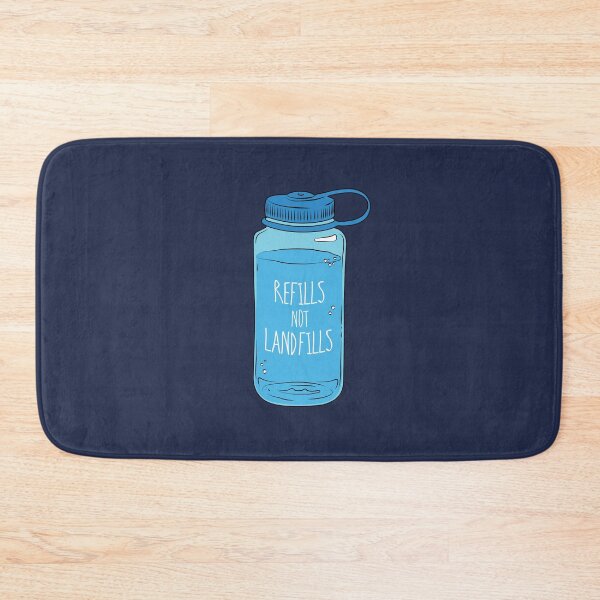 Item preview, Refills not Landfills Water Bottle designed and sold by Jessica Huff.