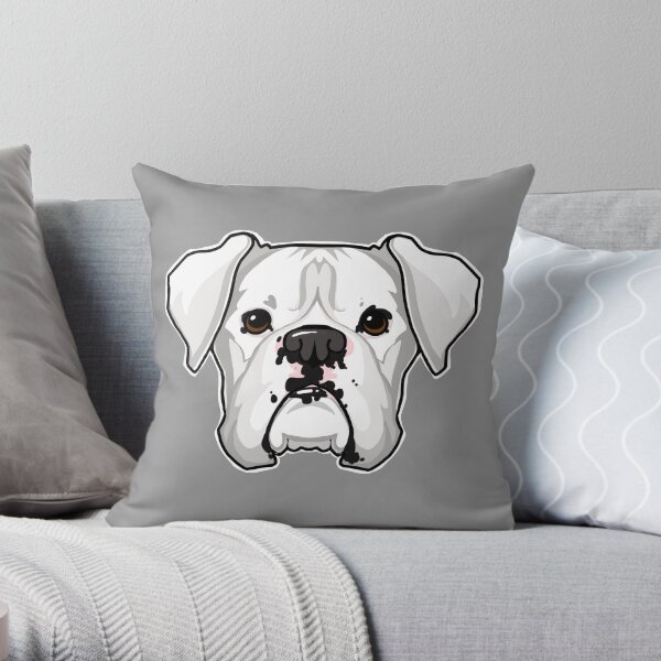 White boxer dog store gifts