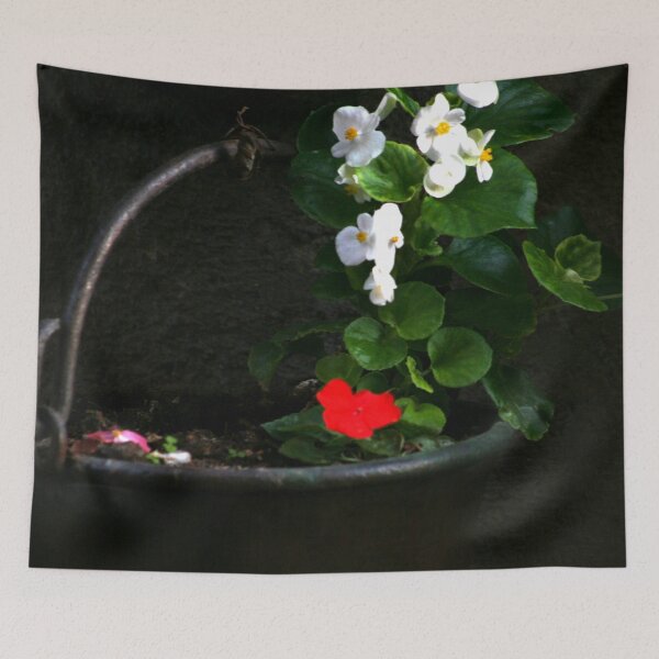 Item preview, Flowers in an iron pot designed and sold by Anna Lemos.