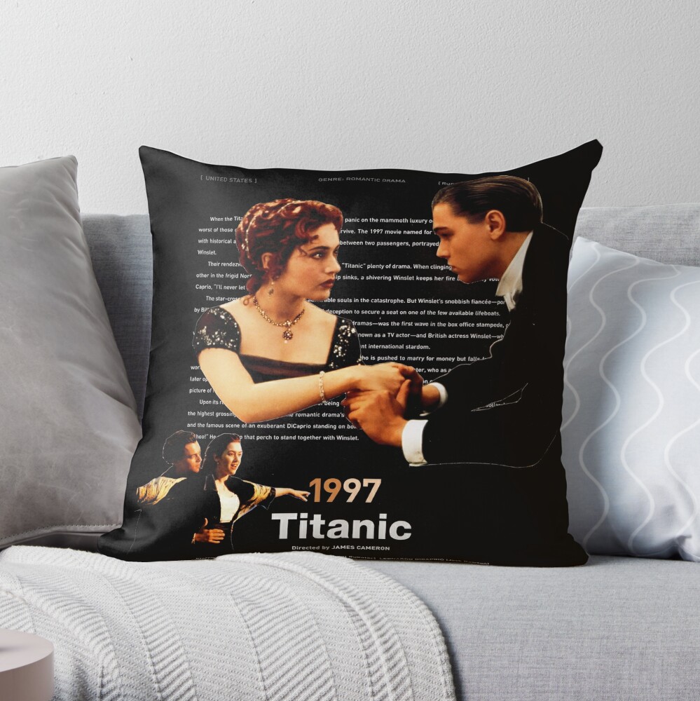 Don't Text And Titanic Funny Throw Pillows