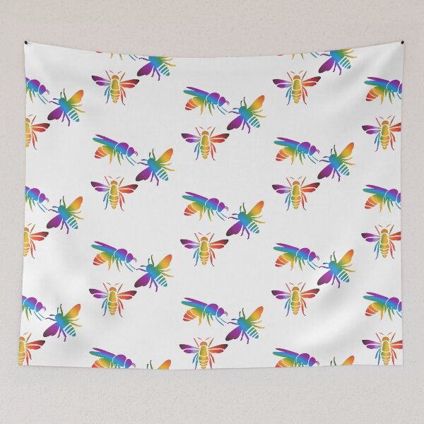 Item preview, Rainbow Bees designed and sold by madtoyman.