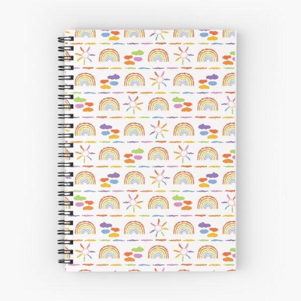 Item preview, Hand drawn rainbow cloud sun illustration.  designed and sold by Limolida.