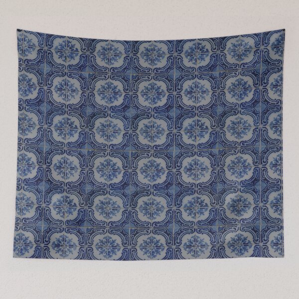 Item preview, Vintage blue ceramic tiles pattern designed and sold by Anna Lemos.