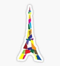 Abstract eiffel tower france paris geek funny nerd Sticker