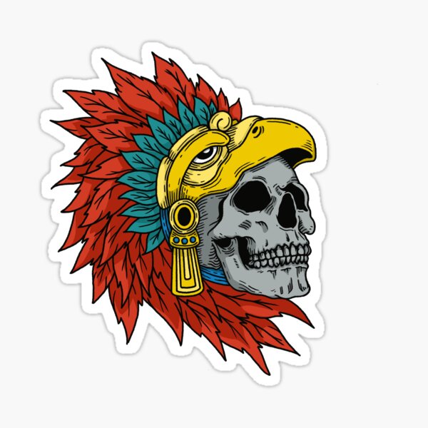 Mayan Eagle Warrior Skull – Sofias Gift Shop & Apparel